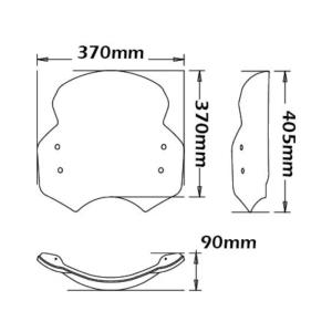 Parabrisas alto bmw r1200r nine-t 15-20 Â· 2